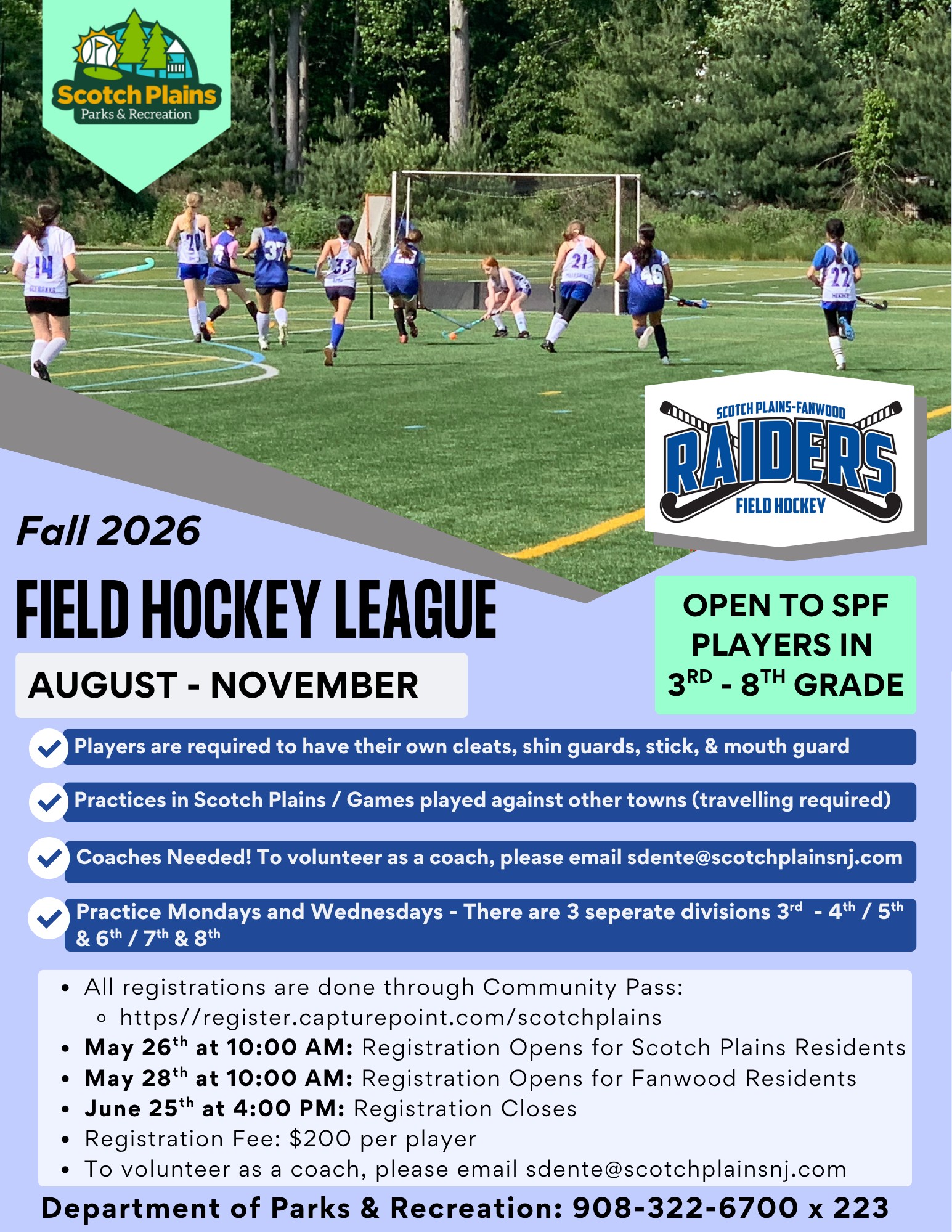 2026 Fall Field Hockey League JB
