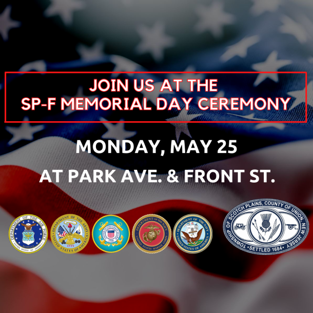 SP-F Memorial Day Ceremony Monday, May 25